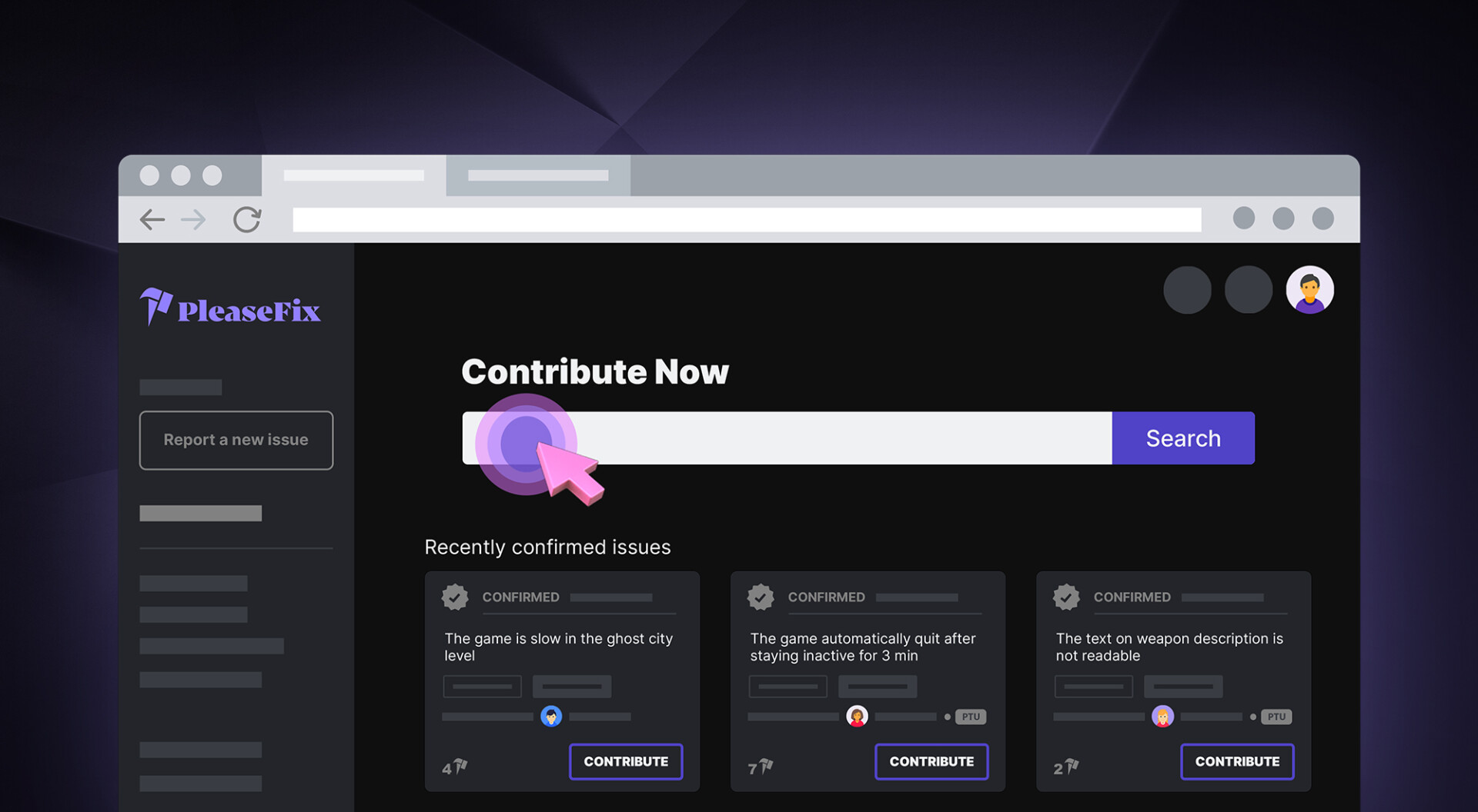 PF-desktop-report-issue